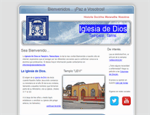 Tablet Screenshot of iglesiadedios.info