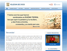 Tablet Screenshot of iglesiadedios.com.gt